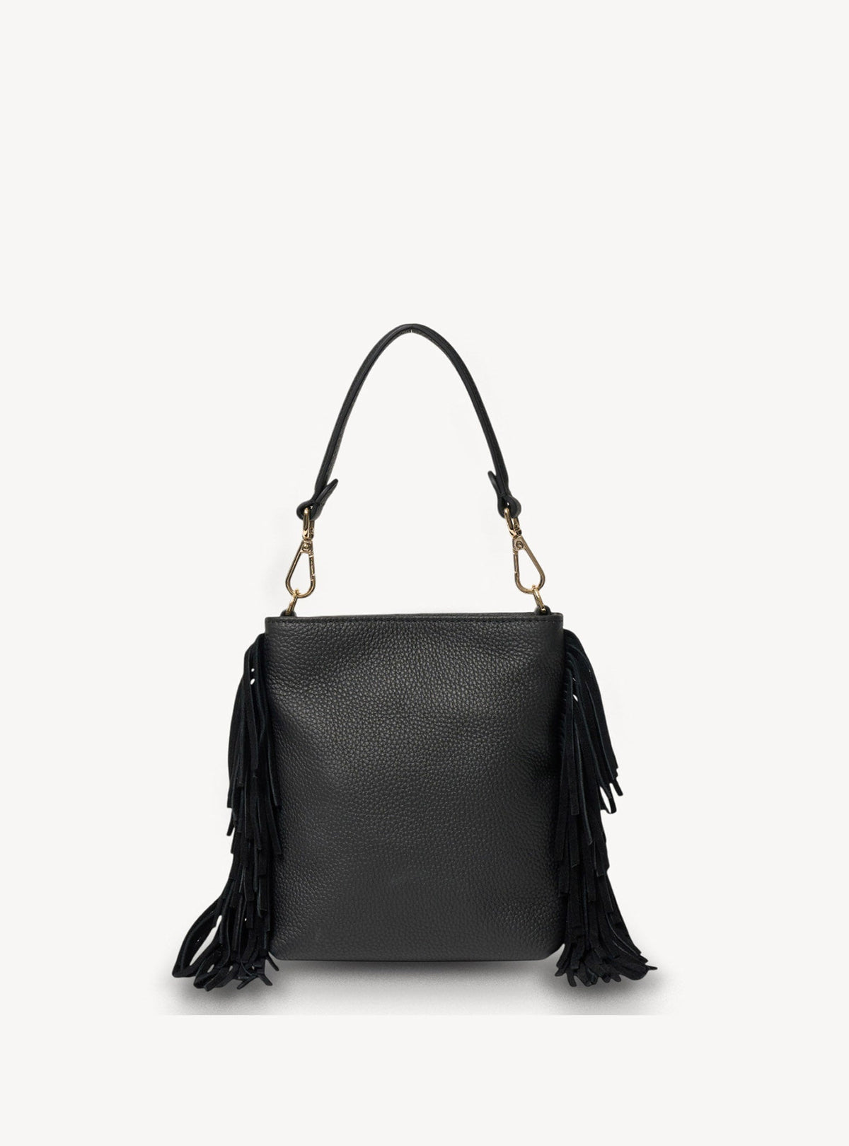 Saben Coco Mini Bag Suede + Fringe Black