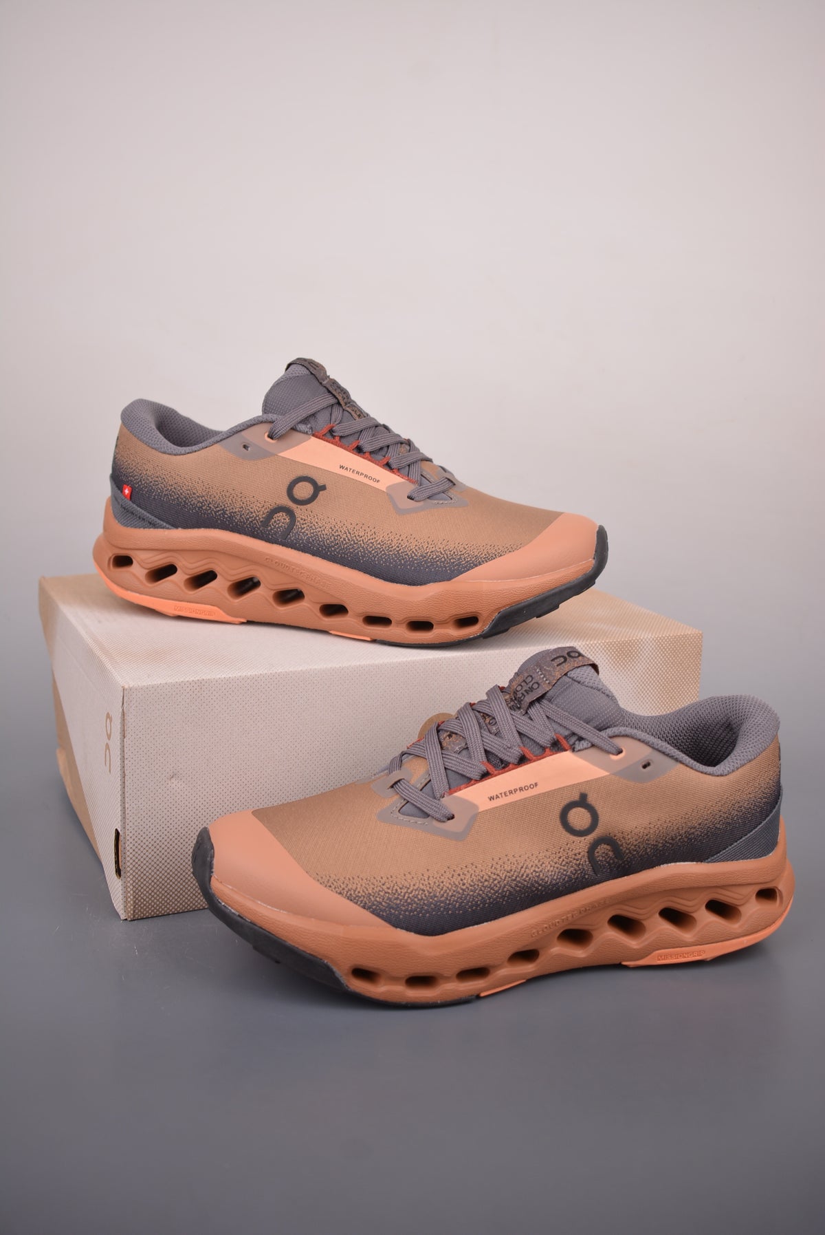 On Cloudsurfer Trail Waterproof "Mocha/Orange"