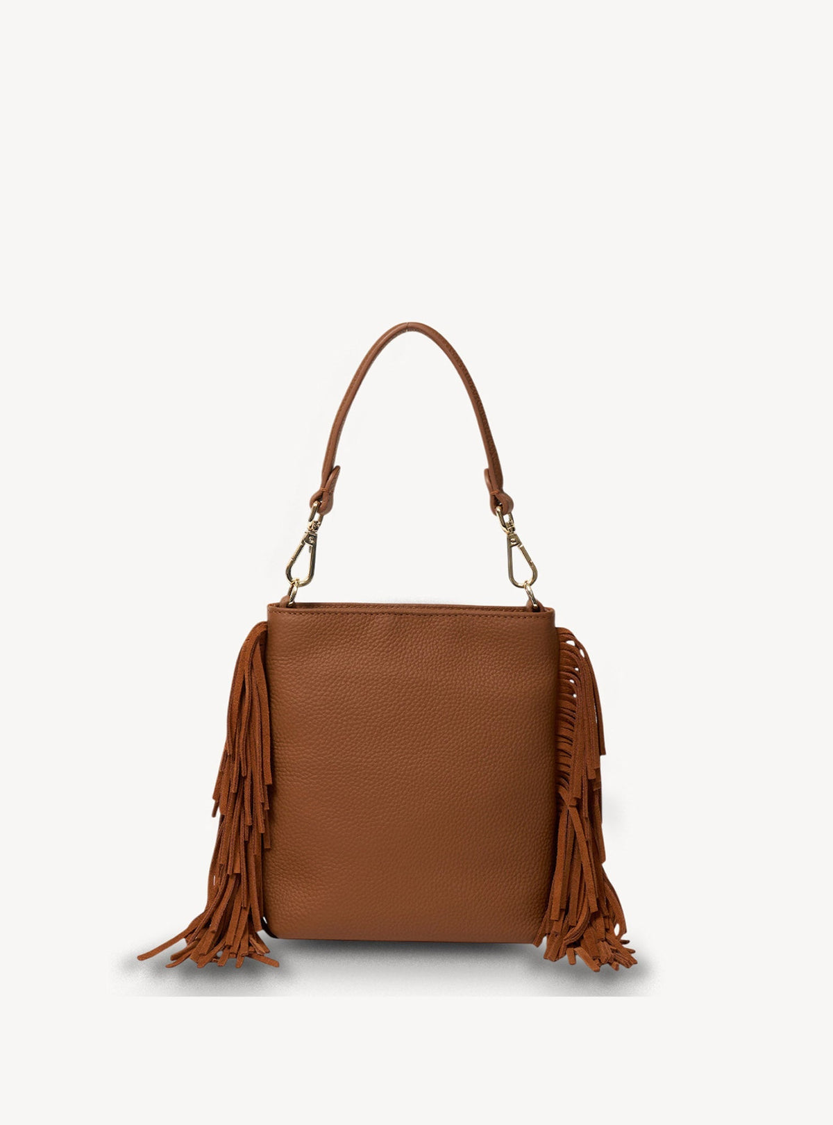 Saben Coco Mini Bag Suede + Fringe Tan