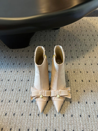 Dior 2026 Ankle Boots 80mm Canvas 941964