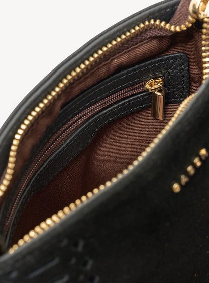 Saben Coco Mini Bag Suede + Fringe Black