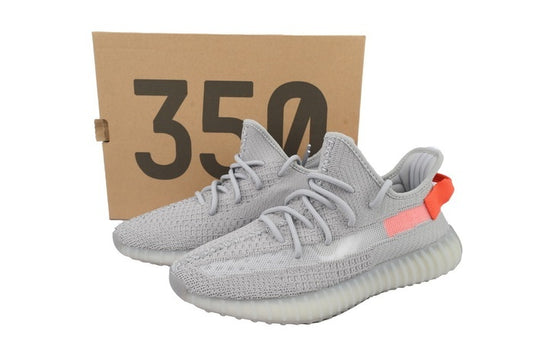 adidas Yeezy Boost 350 V2 Tail Light Grey Orange running shoes