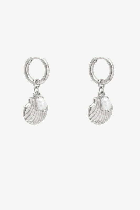 Antler Coastal Charm Earring Silver