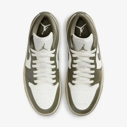 Nike Air Jordan 1 Low Coconut Milk Medium Olive Leather