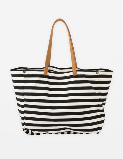 Stella + Gemma Bodrum Tote Black Stripe