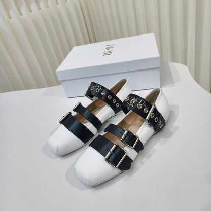 Dior 2026 Mary Jane Flats Suede Calfskin 927880