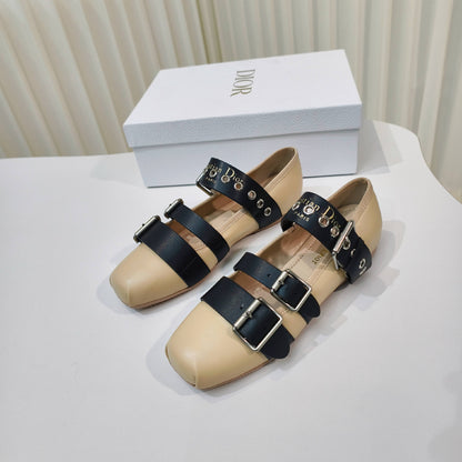 Dior 2026 Mary Jane Flats Suede Calfskin 927880