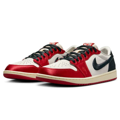 Trophy Room X Air Jordan 1 Retro White Red Black Suede Leather