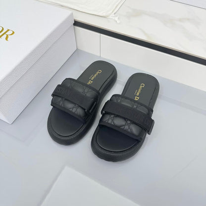 Dior 2026 Oblique Dway Slipper Canvas Leather 927516