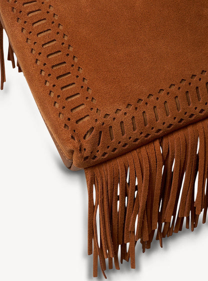 Saben Coco Mini Bag Suede + Fringe Tan