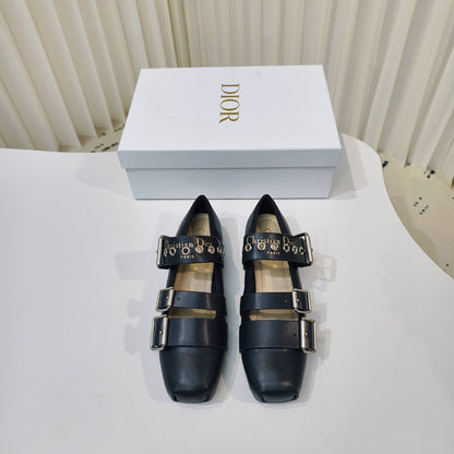 Dior 2026 Mary Jane Flats Suede Calfskin 927880